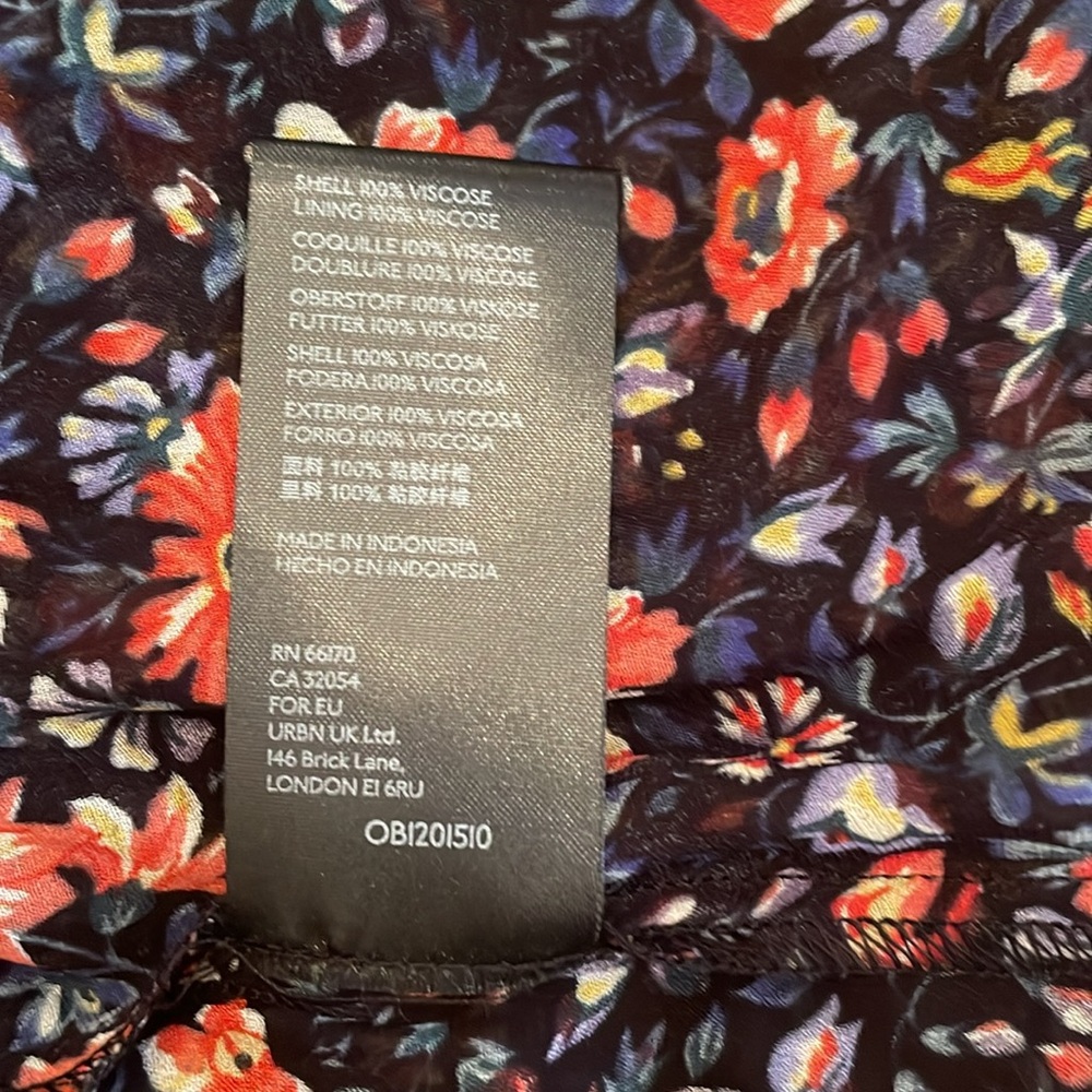 Anthropologie Multi-Print Floral Mini Dress - Picture 5 of 6